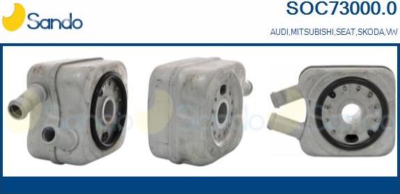 Sando SOC73000.0 - Radiatore olio, Olio motore www.autoricambi360.it