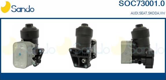 Sando SOC73001.0 - Radiatore olio, Olio motore www.autoricambi360.it