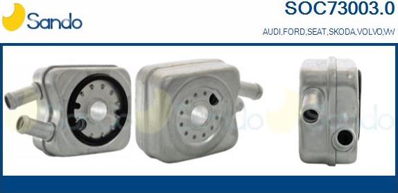 Sando SOC73003.0 - Radiatore olio, Olio motore www.autoricambi360.it