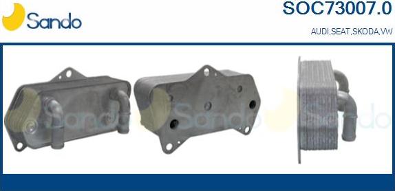 Sando SOC73007.0 - Radiatore olio, Olio motore www.autoricambi360.it