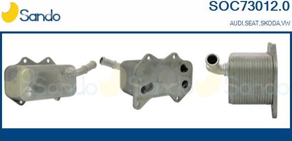 Sando SOC73012.0 - Radiatore olio, Olio motore www.autoricambi360.it