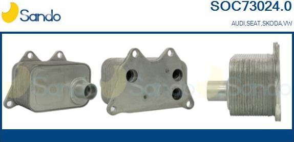 Sando SOC73024.0 - Radiatore olio, Olio motore www.autoricambi360.it