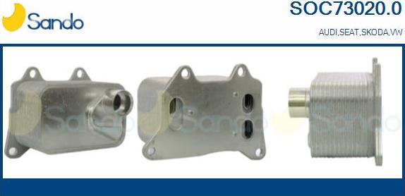 Sando SOC73020.0 - Radiatore olio, Olio motore www.autoricambi360.it