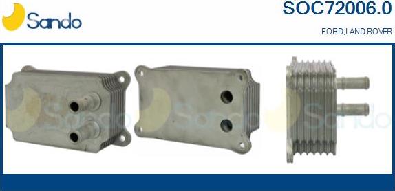 Sando SOC72006.0 - Radiatore olio, Olio motore www.autoricambi360.it