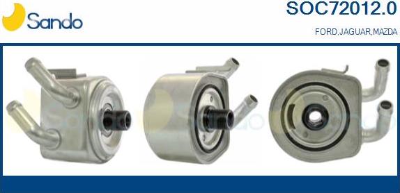 Sando SOC72012.0 - Radiatore olio, Olio motore www.autoricambi360.it