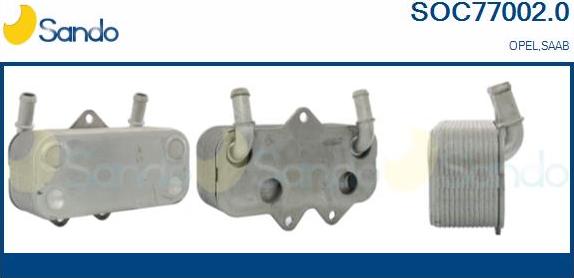 Sando SOC77002.0 - Radiatore olio, Olio motore www.autoricambi360.it