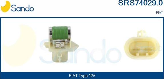 Sando SRS74029.0 - Resistore addizionale, Elettromotore-Ventola radiatore www.autoricambi360.it