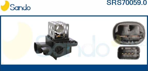 Sando SRS70059.0 - Resistore addizionale, Elettromotore-Ventola radiatore www.autoricambi360.it