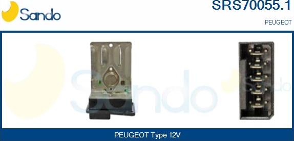 Sando SRS70055.1 - Resistore addizionale, Elettromotore-Ventola radiatore www.autoricambi360.it