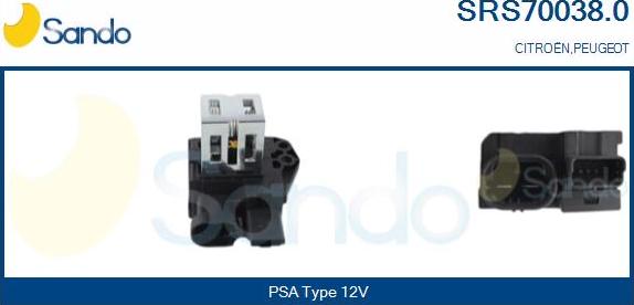 Sando SRS70038.0 - Resistore addizionale, Elettromotore-Ventola radiatore www.autoricambi360.it