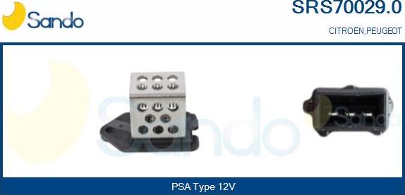 Sando SRS70029.0 - Resistore addizionale, Elettromotore-Ventola radiatore www.autoricambi360.it