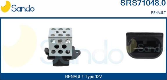 Sando SRS71048.0 - Resistore addizionale, Elettromotore-Ventola radiatore www.autoricambi360.it