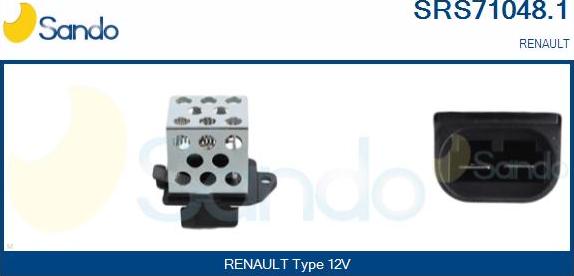 Sando SRS71048.1 - Resistore addizionale, Elettromotore-Ventola radiatore www.autoricambi360.it