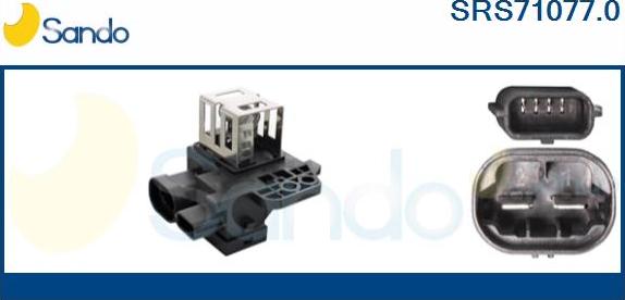 Sando SRS71077.0 - Resistore addizionale, Elettromotore-Ventola radiatore www.autoricambi360.it