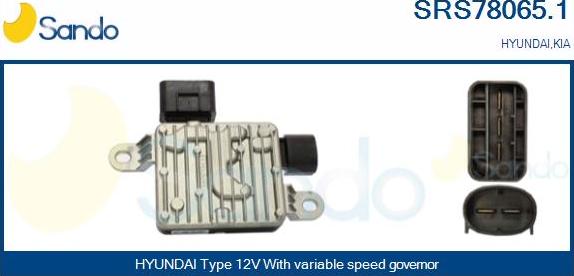 Sando SRS78065.1 - Resistore addizionale, Elettromotore-Ventola radiatore www.autoricambi360.it