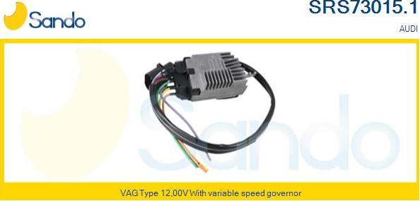 Sando SRS73015.1 - Resistore addizionale, Elettromotore-Ventola radiatore www.autoricambi360.it