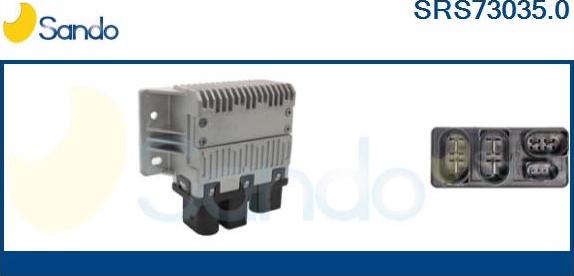 Sando SRS73035.0 - Resistore addizionale, Elettromotore-Ventola radiatore www.autoricambi360.it