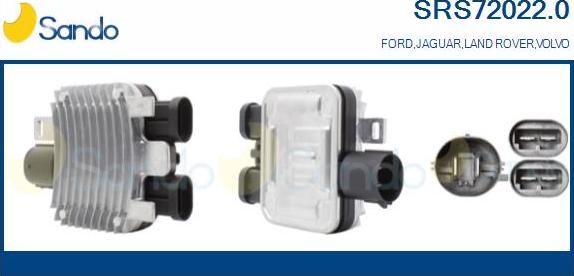 Sando SRS72022.0 - Resistore addizionale, Elettromotore-Ventola radiatore www.autoricambi360.it