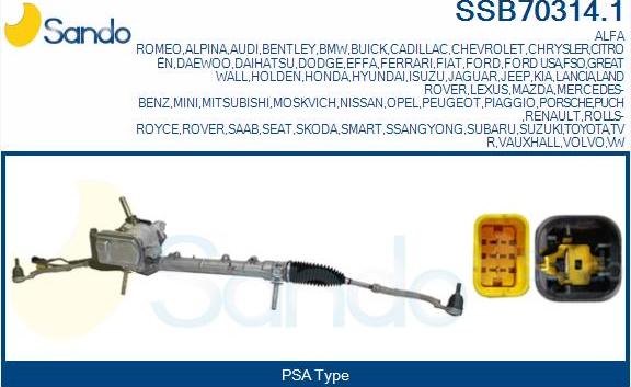 Sando SSB70314.1 - Scatola guida www.autoricambi360.it
