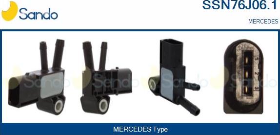 Sando SSN76J06.1 - Sensore, Pressione gas scarico www.autoricambi360.it