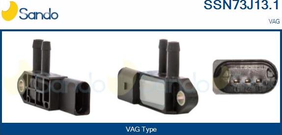 Sando SSN73J13.1 - Sensore, Pressione gas scarico www.autoricambi360.it