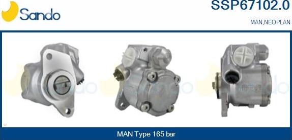 Sando SSP67102.0 - Pompa idraulica, Sterzo www.autoricambi360.it
