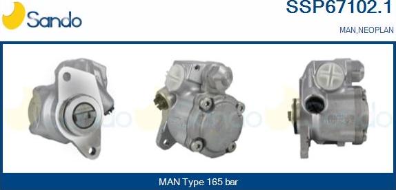 Sando SSP67102.1 - Pompa idraulica, Sterzo www.autoricambi360.it
