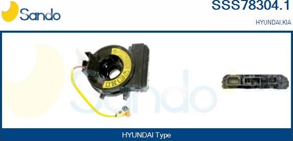 Sando SSS78304.1 - Sensore angolo sterzata www.autoricambi360.it