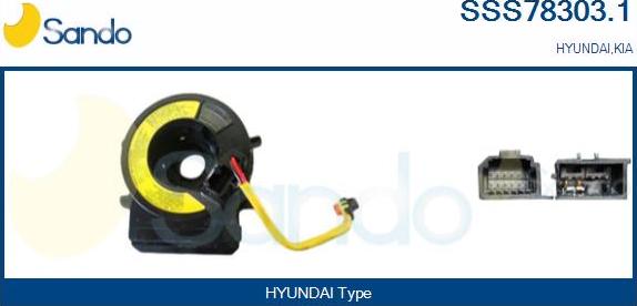 Sando SSS78303.1 - Sensore angolo sterzata www.autoricambi360.it