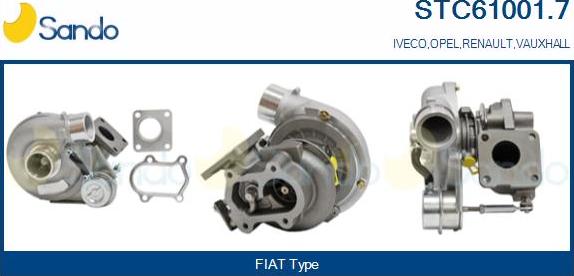 Sando STC61001.7 - Turbocompressore, Sovralimentazione www.autoricambi360.it