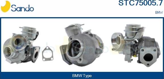 Sando STC75005.7 - Turbocompressore, Sovralimentazione www.autoricambi360.it