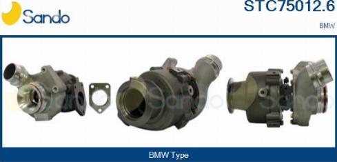 Sando STC75012.6 - Turbocompressore, Sovralimentazione www.autoricambi360.it