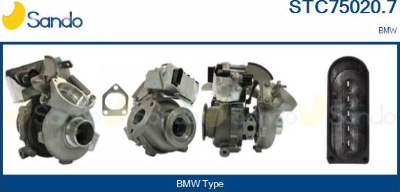 Sando STC75020.7 - Turbocompressore, Sovralimentazione www.autoricambi360.it