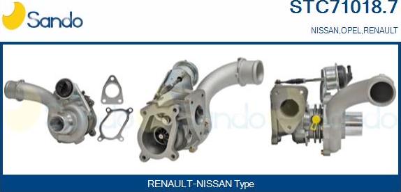 Sando STC71018.7 - Turbocompressore, Sovralimentazione www.autoricambi360.it