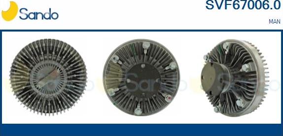 Sando SVF67006.0 - Giunto di collegamento, Ventilatore radiatore www.autoricambi360.it