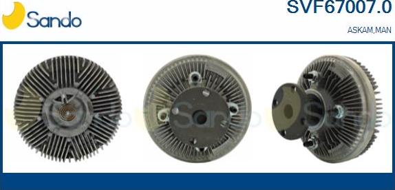 Sando SVF67007.0 - Giunto di collegamento, Ventilatore radiatore www.autoricambi360.it