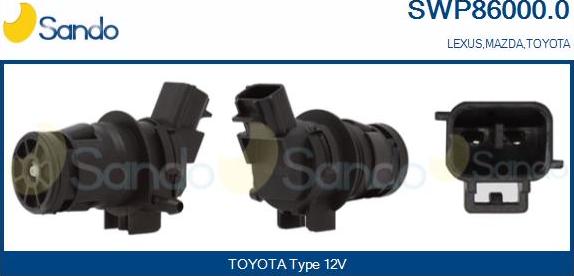 Sando SWP86000.0 - Pompa acqua lavaggio, Pulizia cristalli www.autoricambi360.it