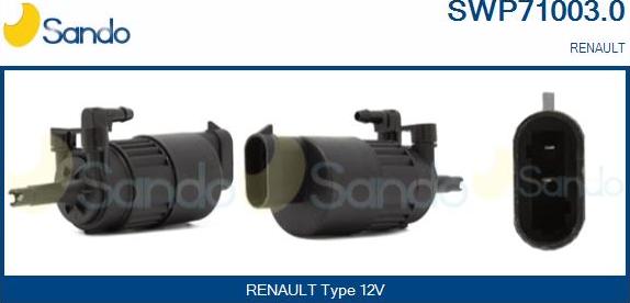 Sando SWP71003.0 - Pompa acqua lavaggio, Pulizia cristalli www.autoricambi360.it