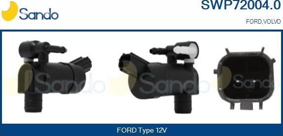 Sando SWP72004.0 - Pompa acqua lavaggio, Pulizia cristalli www.autoricambi360.it