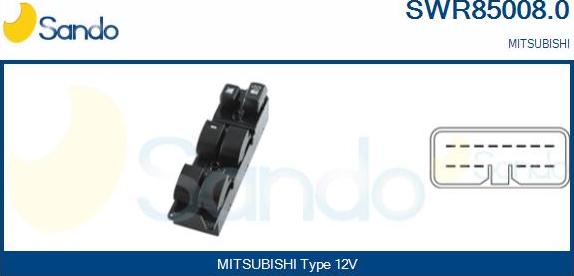 Sando SWR85008.0 - Interruttore, Alzacristallo www.autoricambi360.it