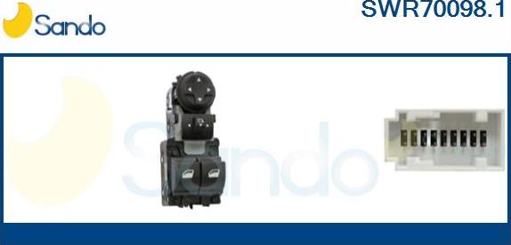 Sando SWR70098.1 - Interruttore, Alzacristallo www.autoricambi360.it