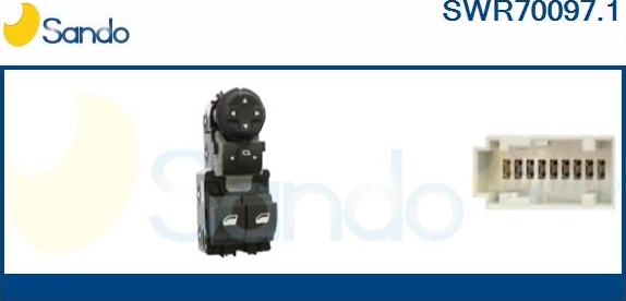 Sando SWR70097.1 - Interruttore, Alzacristallo www.autoricambi360.it