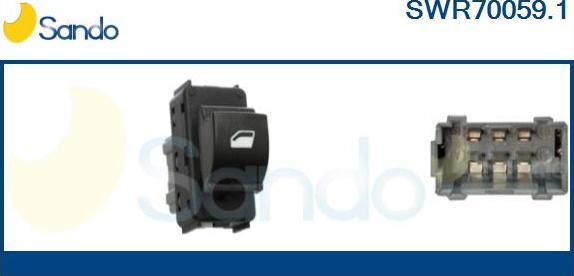 Sando SWR70059.1 - Interruttore, Alzacristallo www.autoricambi360.it