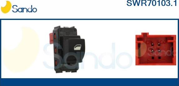 Sando SWR70103.1 - Interruttore, Alzacristallo www.autoricambi360.it