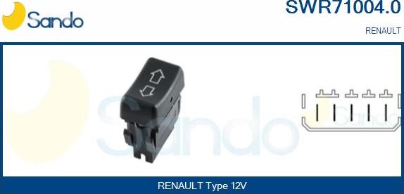 Sando SWR71004.0 - Interruttore, Alzacristallo www.autoricambi360.it