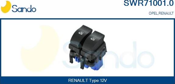 Sando SWR71001.0 - Interruttore, Alzacristallo www.autoricambi360.it