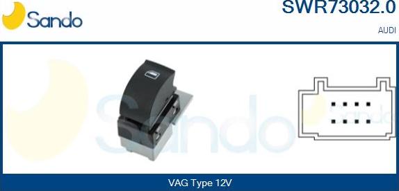 Sando SWR73032.0 - Interruttore, Alzacristallo www.autoricambi360.it