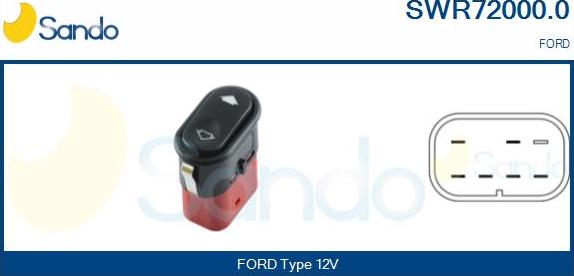 Sando SWR72000.0 - Interruttore, Alzacristallo www.autoricambi360.it