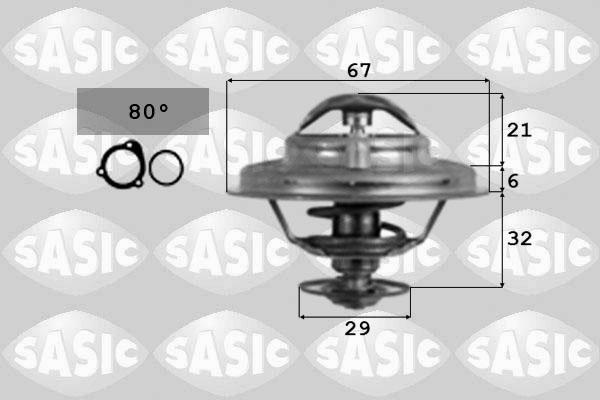 Sasic 9000087 - Termostato, Refrigerante www.autoricambi360.it