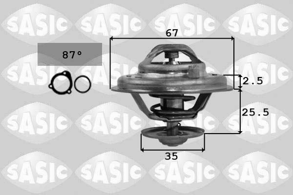 Sasic 9000167 - Termostato, Refrigerante www.autoricambi360.it